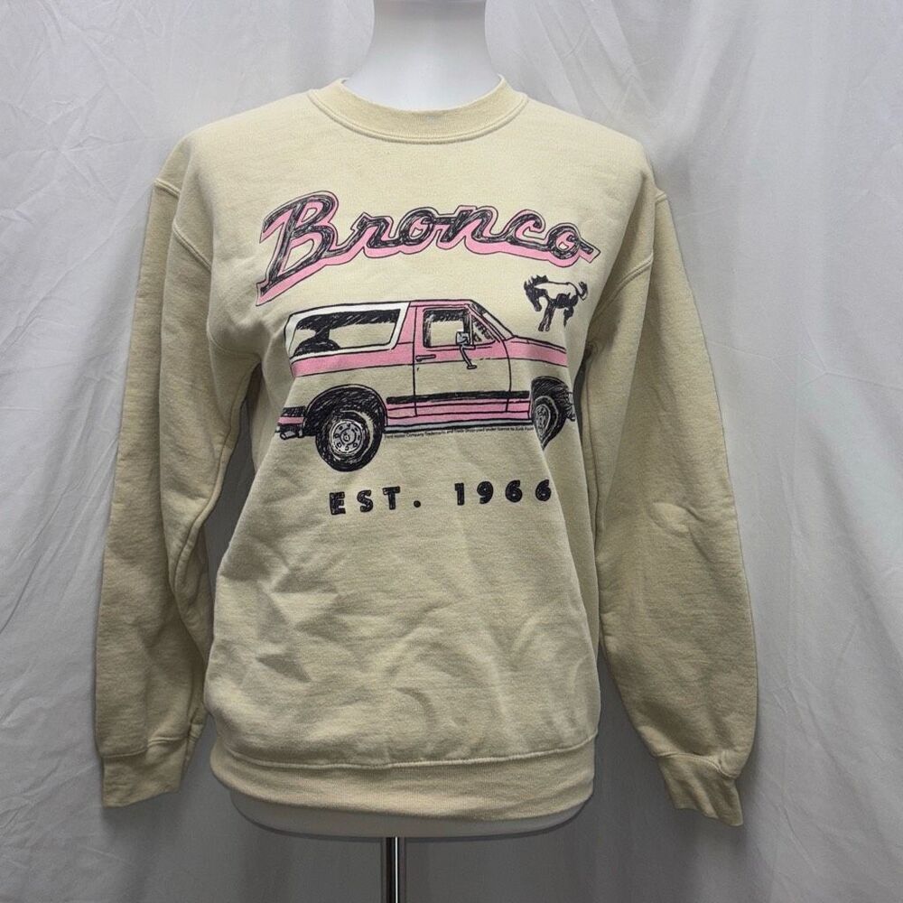 NWOT Junk Food Ford Bronco sweatshirt Pink 1966 Sz XS
